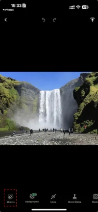 انتخاب افراد در برنامه touchretouch