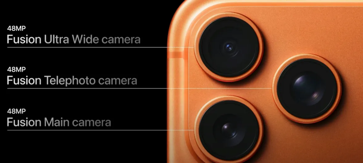 مشخصات دوربین آیفون 17 پرو