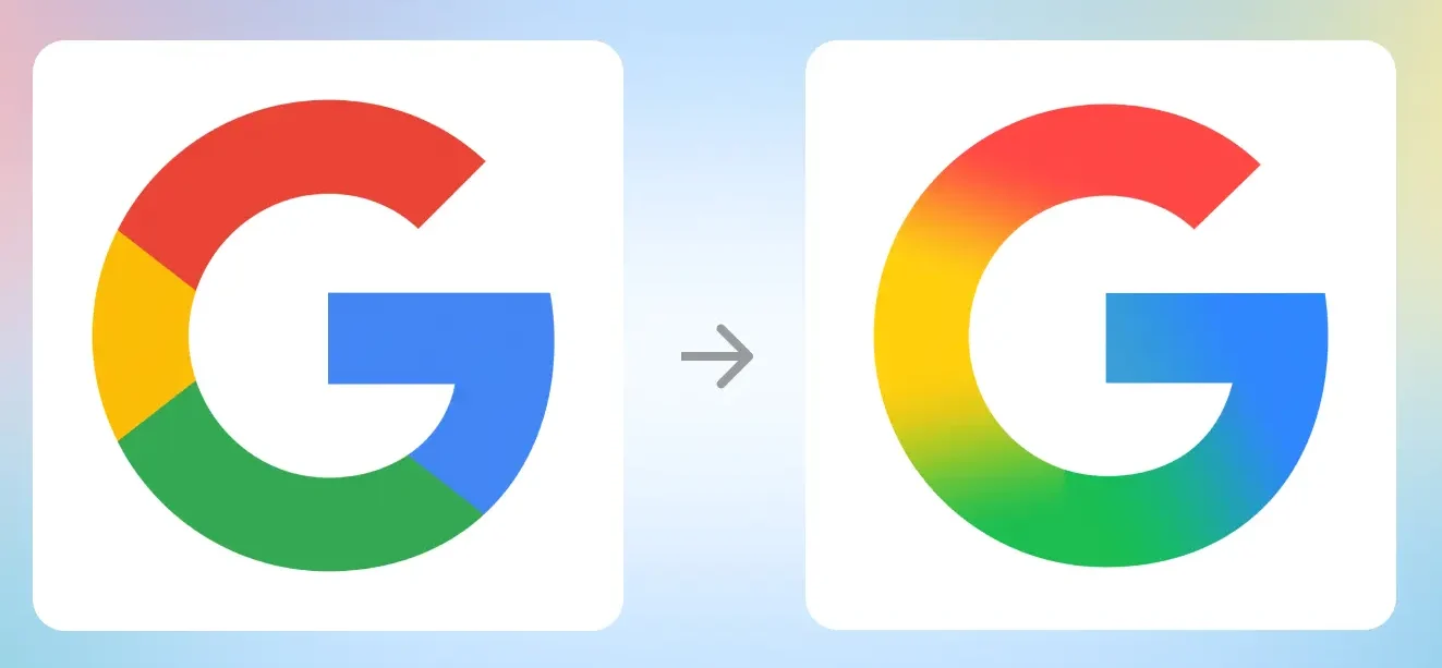 لوگوی "G" بازطراحی شده گوگل که در مه ۲۰۲۵ معرفی شد.