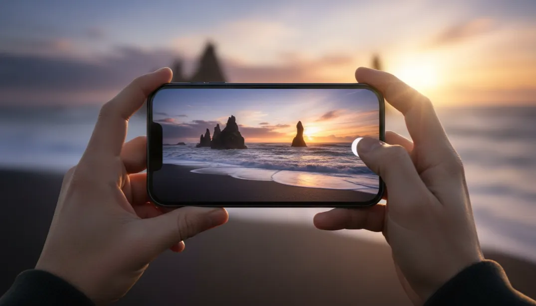 عکاسی از منظره دریایی و غروب خورشید